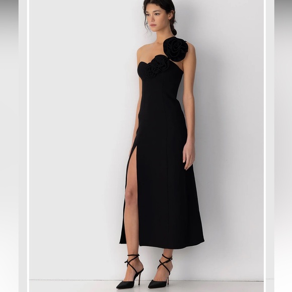 The Wolf Gang Flores Rose Midi Dress - Picture 3 of 14